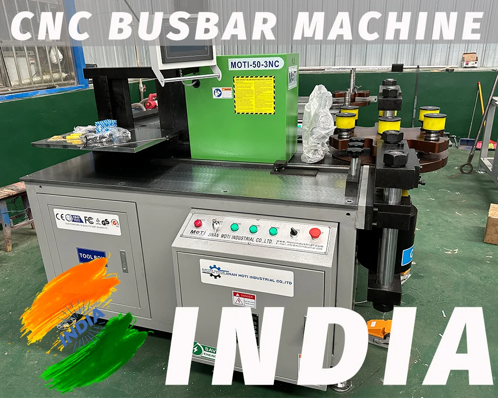 Máquina de barramento de cobre CNC MOTI-50-3NC para a ÍNDIA