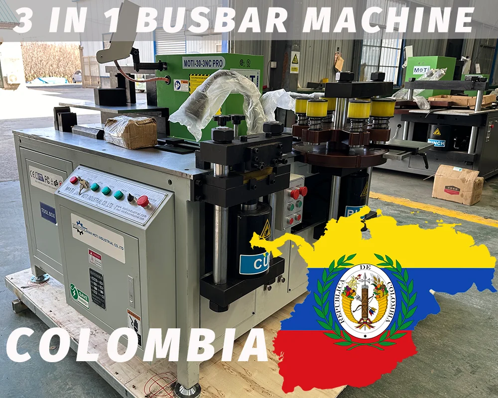 3 in 1 Busbar Machine MOTI-30-3NC PRO COLOMBIA