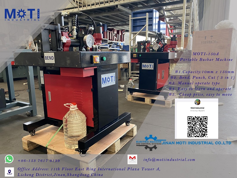 Shipped MOTI-150A Portable Busbar Machine to Pakistan