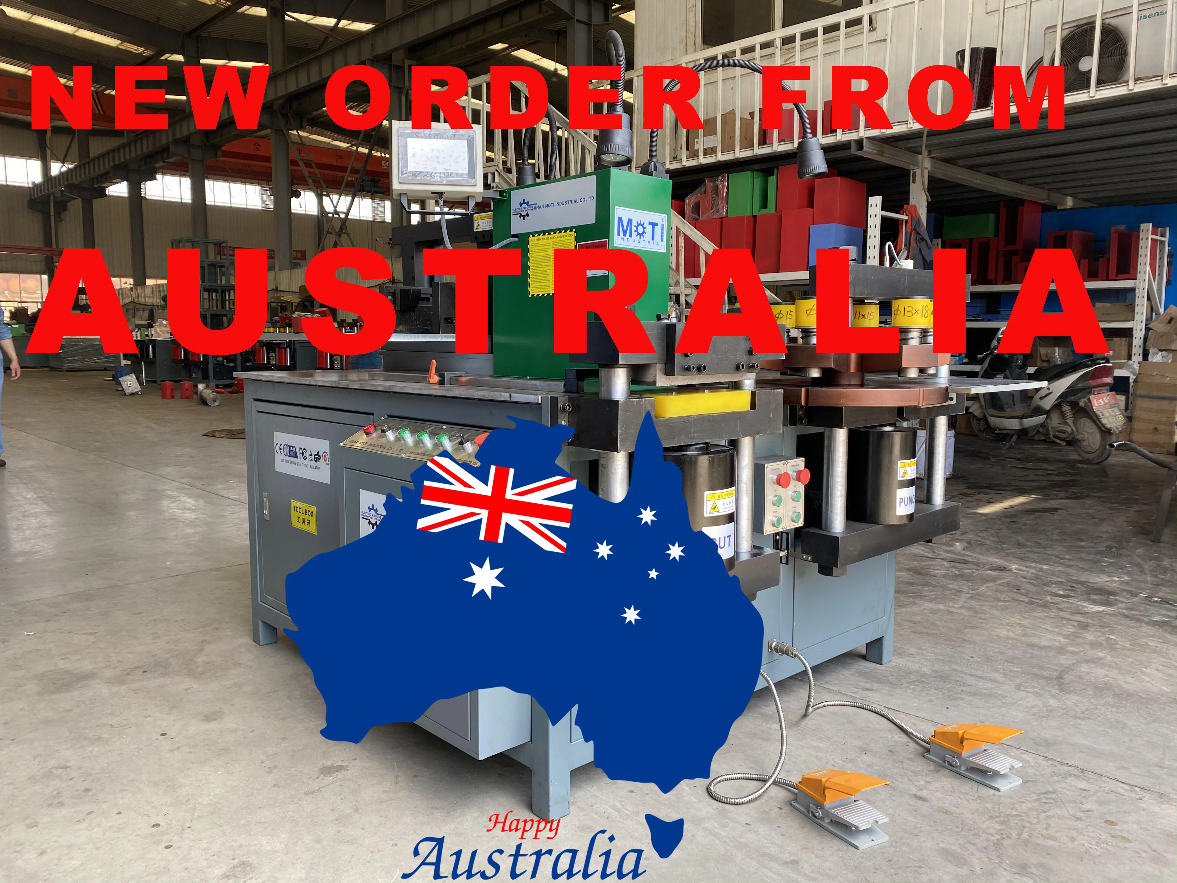 New MOTI Busbar Machine Order from Australia 23TH JUNE