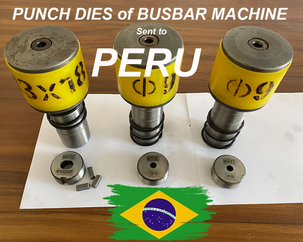 Matrizes de punção da máquina de barramento MOTI enviadas para o Brasil 2022