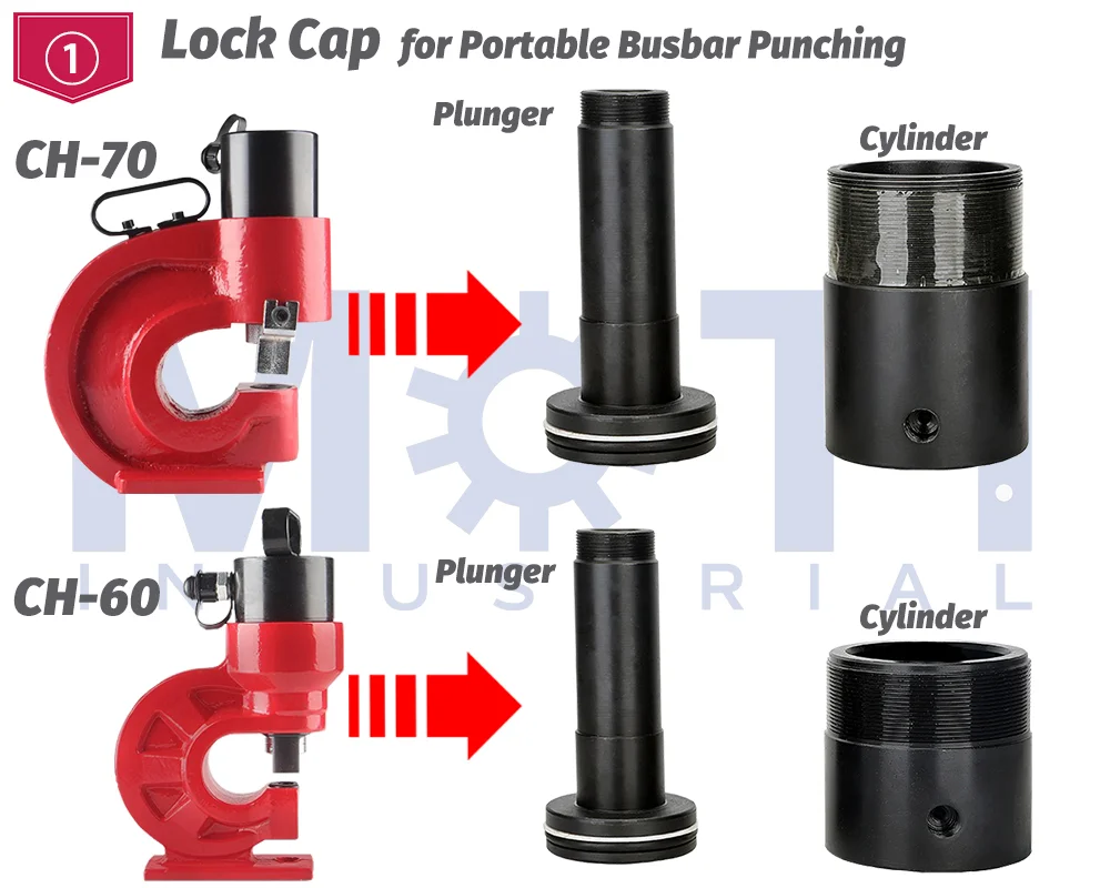 Cylinder of MOTI Portable Busbar Punching Machine 2022-04-27.webp