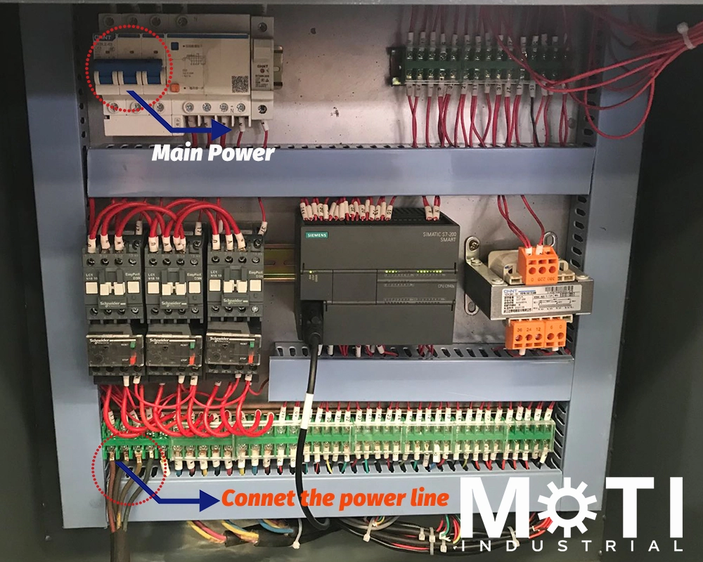 Control Panels of MOTI Busbar Processing Machine