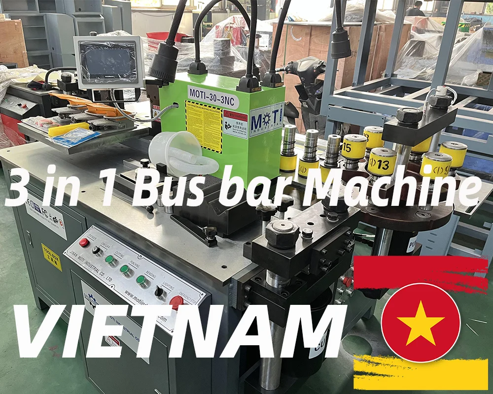 Vietnam Customers buy MOTI hydraulic Busbar Machine