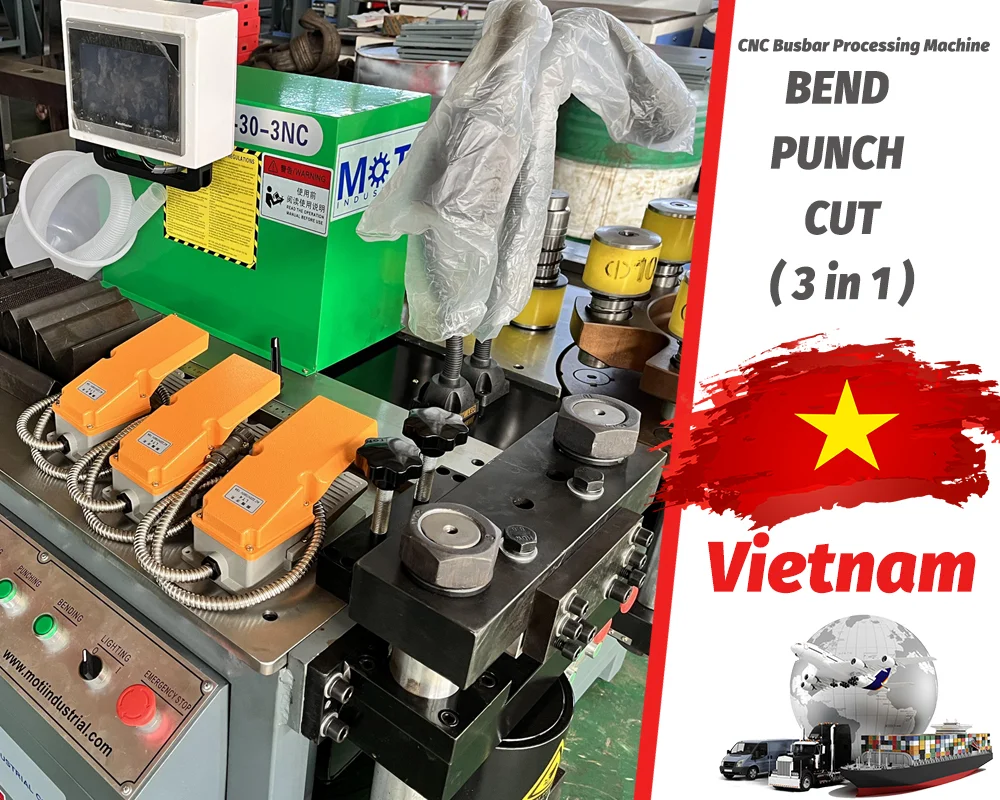 Máquina de procesamiento de barras colectoras CNC en Vietnam