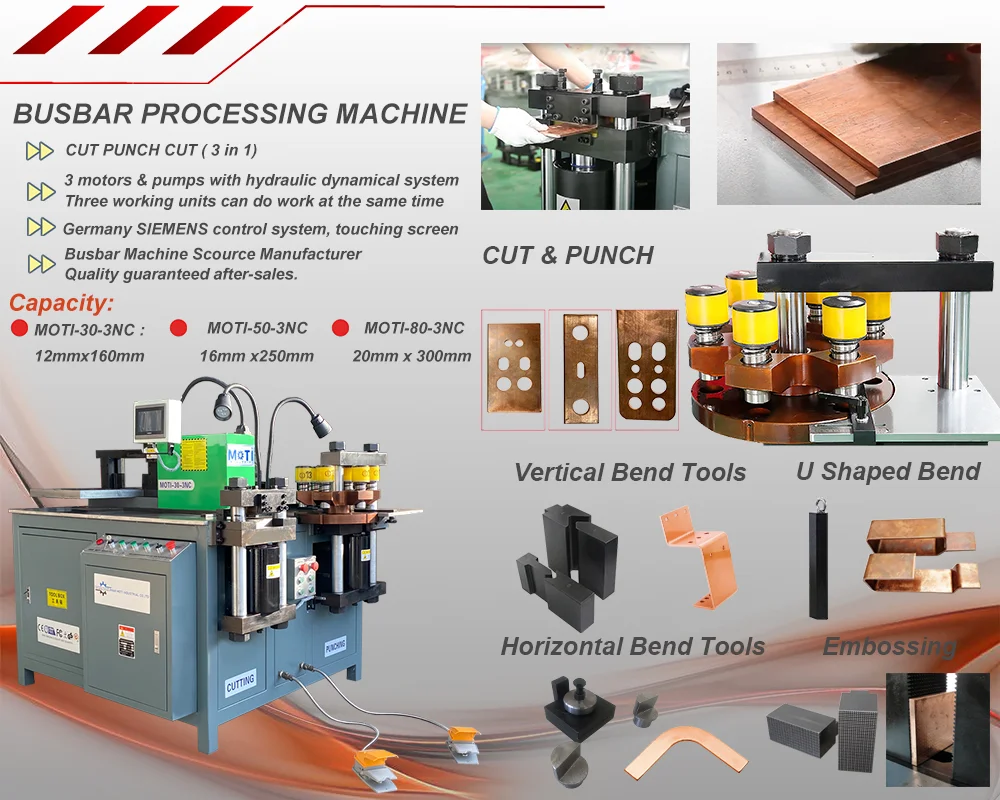 3 in 1 Busbar Processing machine in Vietnam