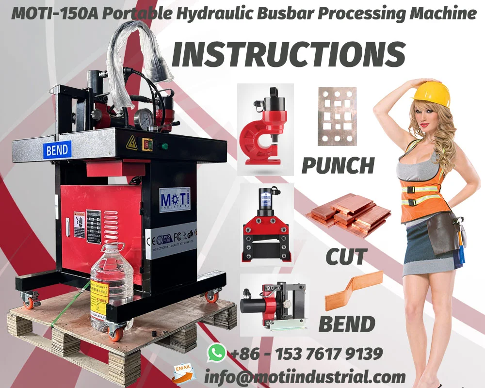 MOTI-150A Portable Hydraulic Busbar Processing Machine Manua