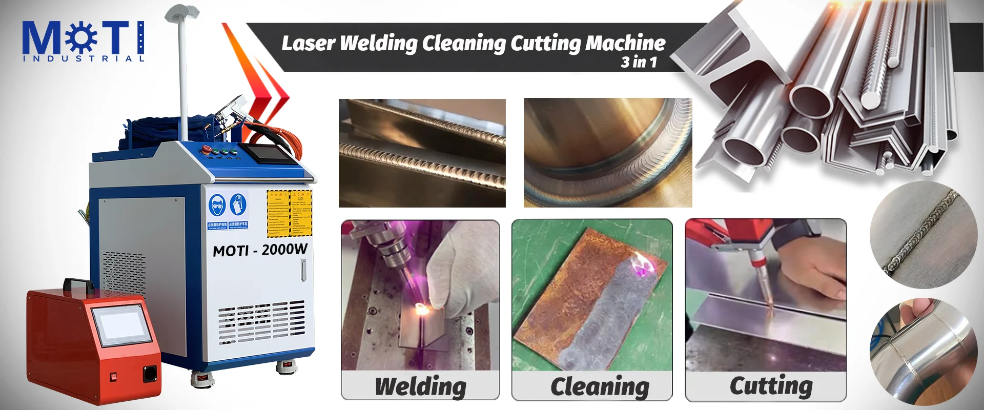 Laser Welding Cleaning Cutting Machine 3 in 1 