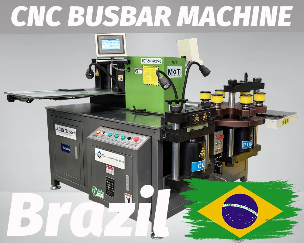 CNC Busbar Bending Machine MOTI-30-3NC PRO to Brazil 