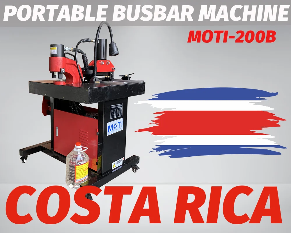 Portable Busbar Machine MOTI-200B to COSTA RICA