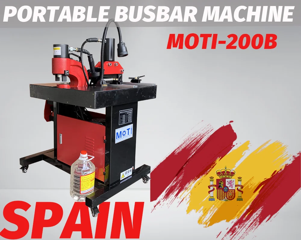Portable Copper Busbar Machine MOTI-200B to Spain