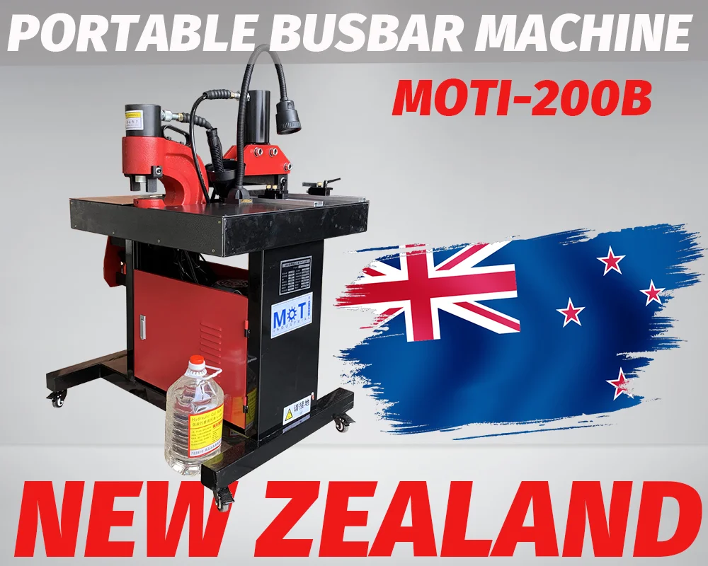 Portable Busbar Processing Machine MOTI-200B to New Zealand