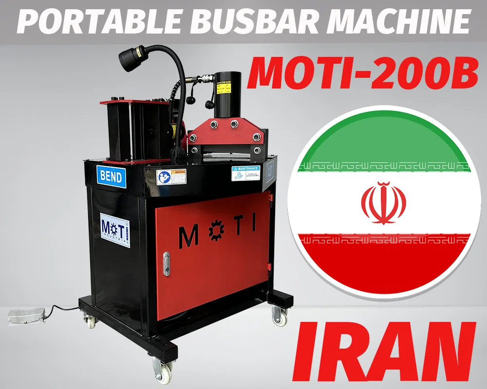 Portable Busbar Machine MOTI-200B to IRAN