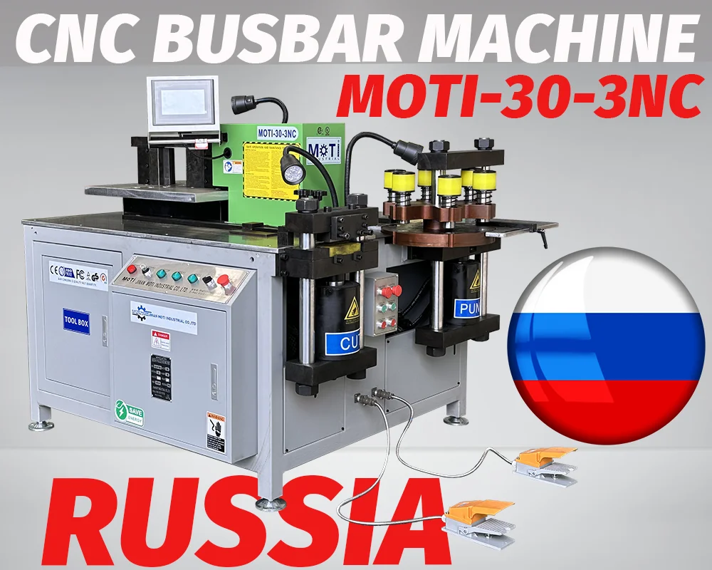 CNC Busbar Machine MOTI-30-3NC to Russia