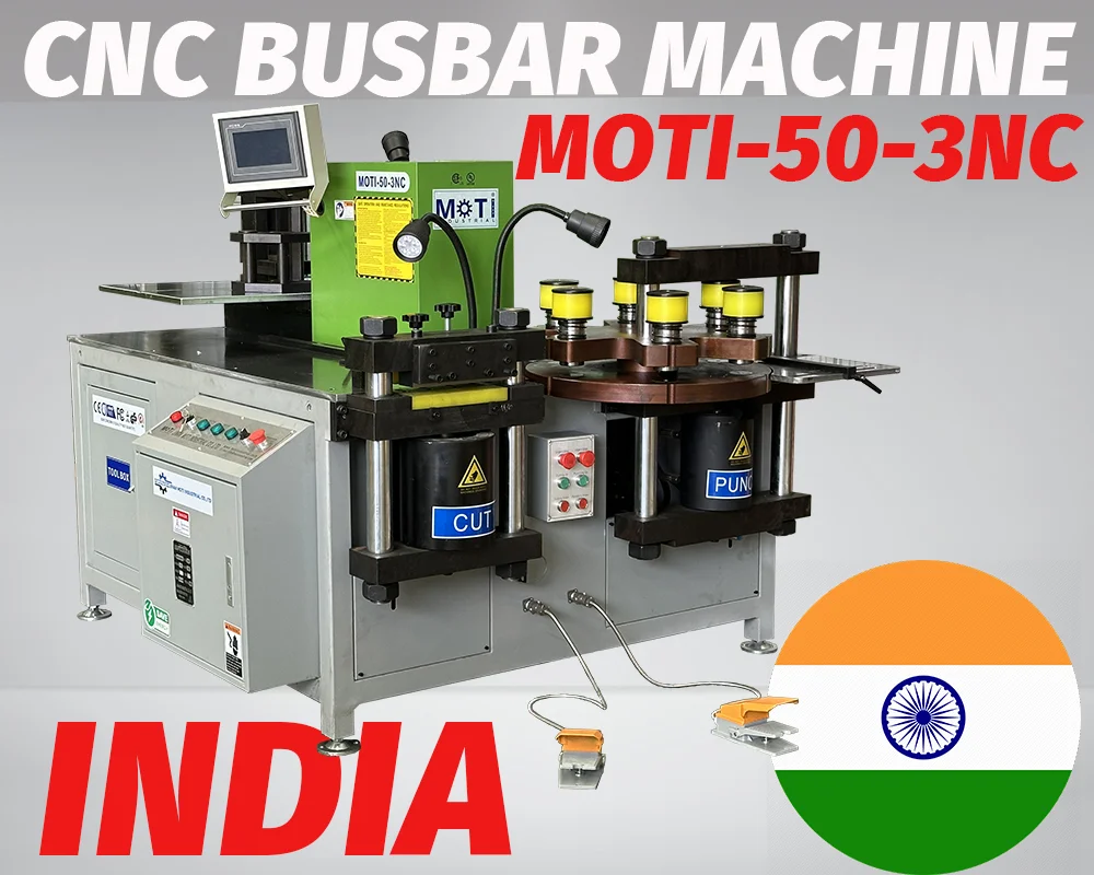 CNC Busbar Machine MOTI-50-3NC to INDIA