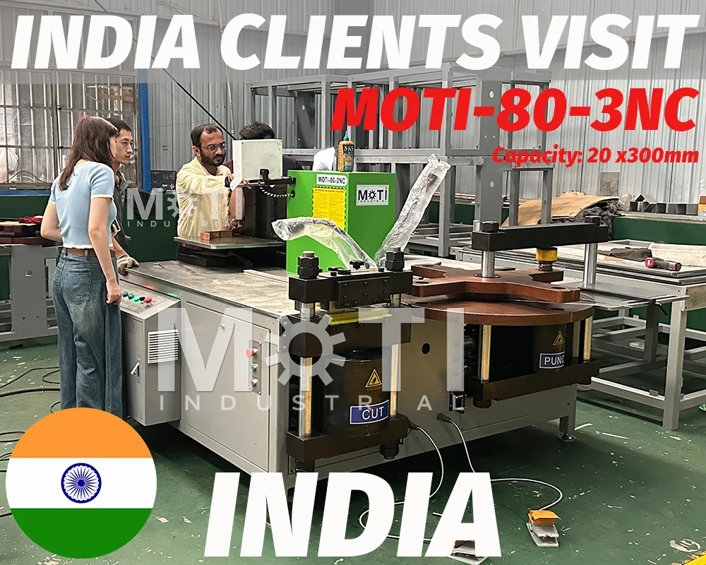India Clients Visit MOTI Busbar Machine