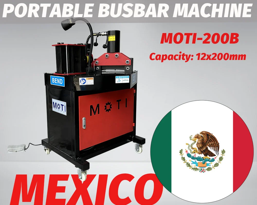 Portable Busbar Processing Machine MOTI-200B to Mexico
