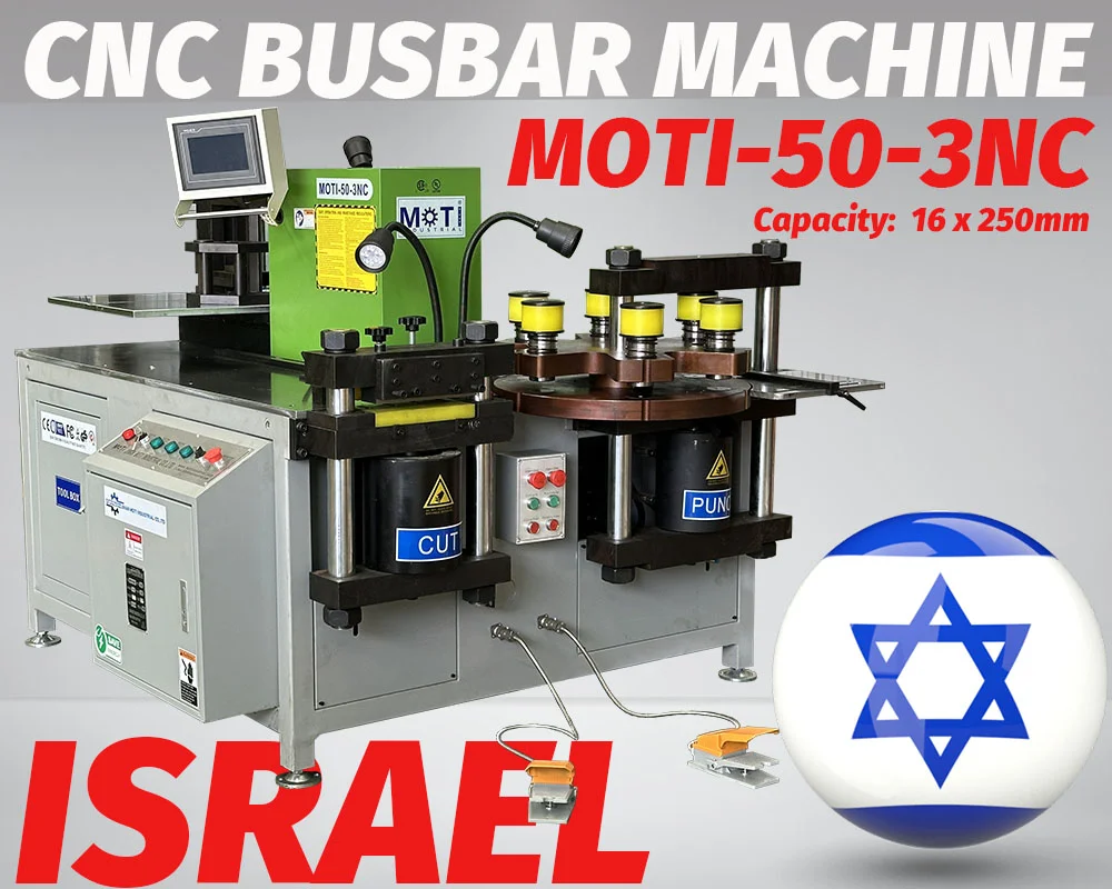 CNC Copper Busbar Processing Machine MOTI-50-3NC