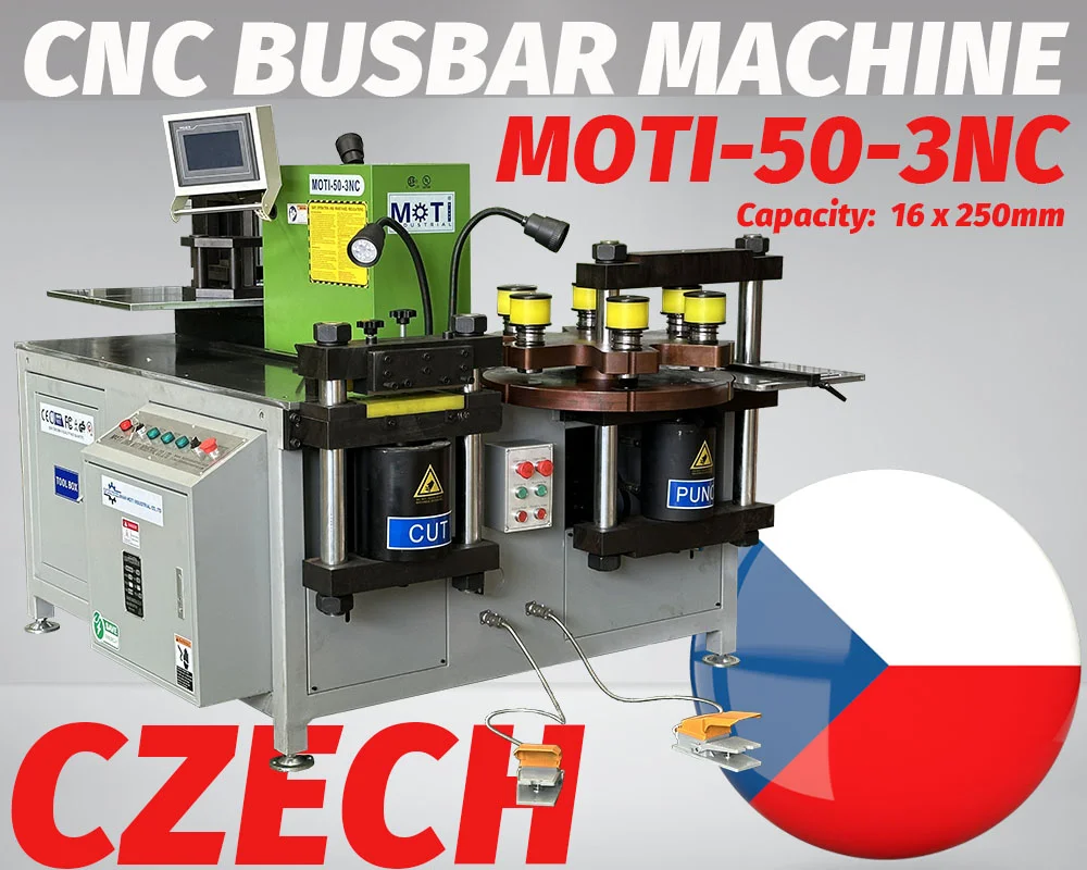 CNC Busbar Processing Machine MOTI-50-3NC