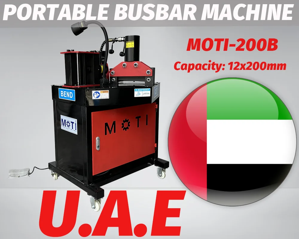Portable Busbar Processing Machine MOTI-200B to UAE