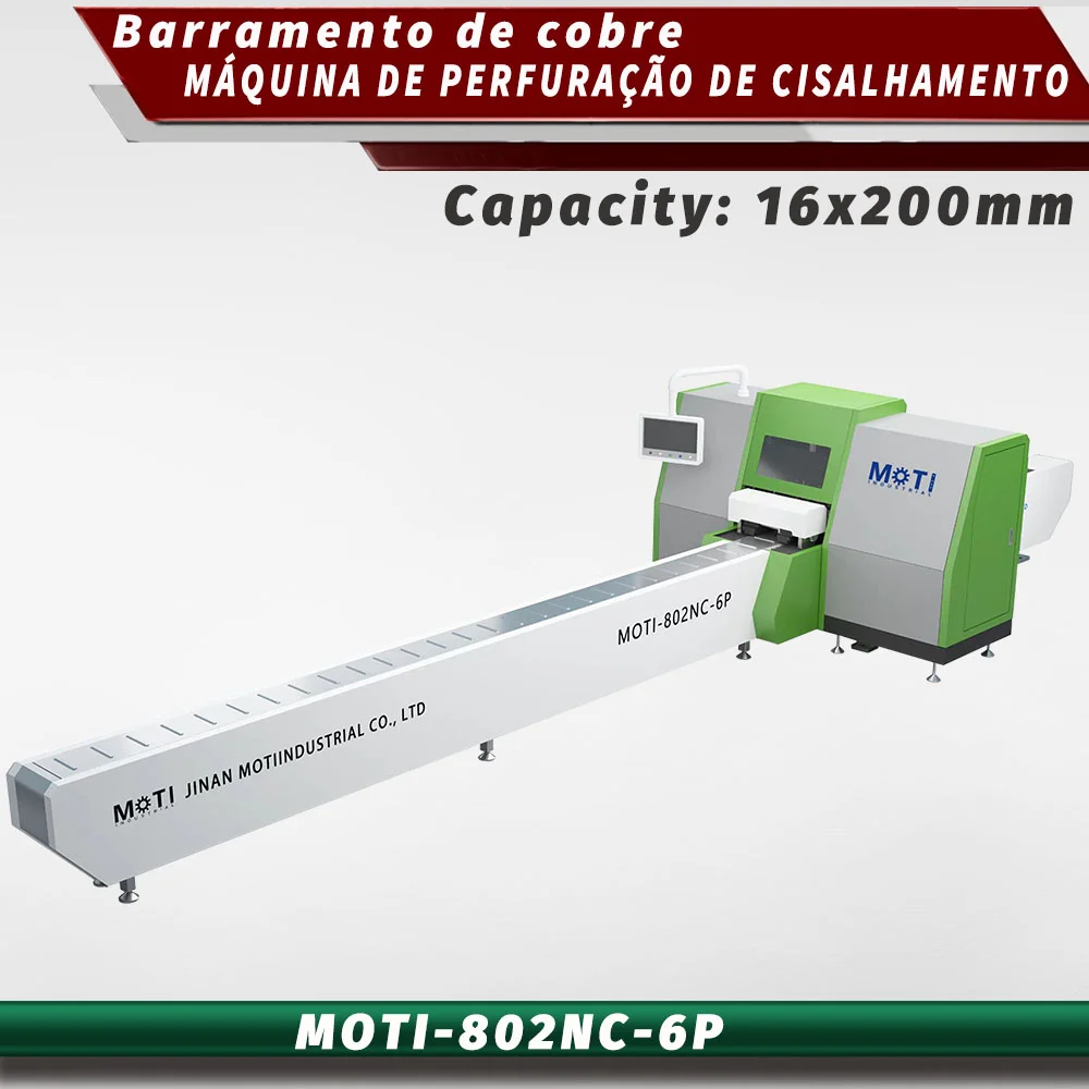 Máquina de corte e soco de barramento CNC