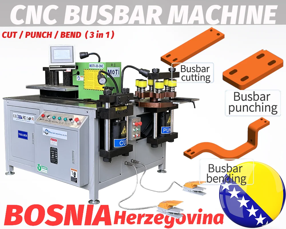 MOTI CNC Busbar Processing Machine To Bosnia and Herzegovina