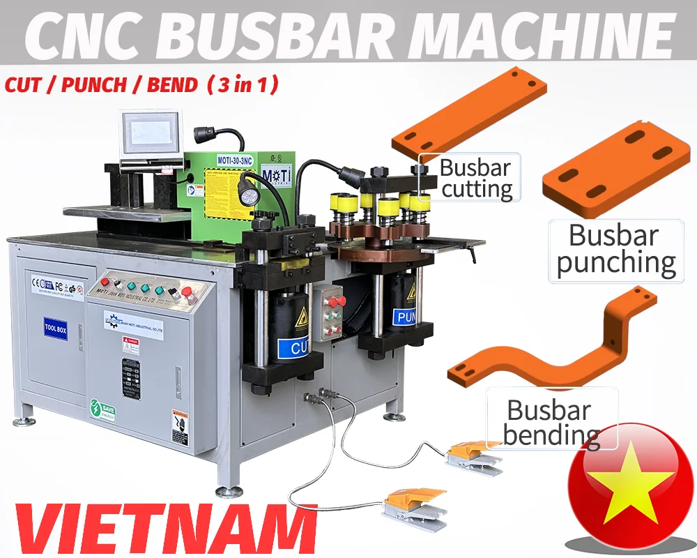 MOTI CNC Busbar Processing Machine to Vietnam