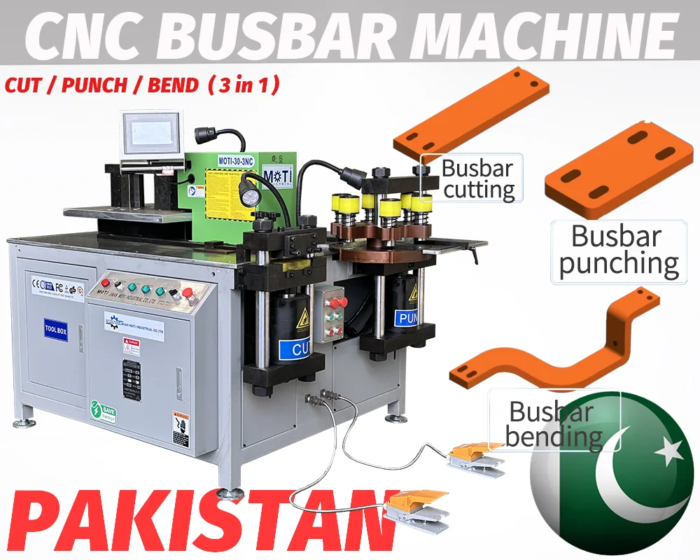 Copper Busbar Machine Manufacturers MOTI-30-3NC to Pakistan