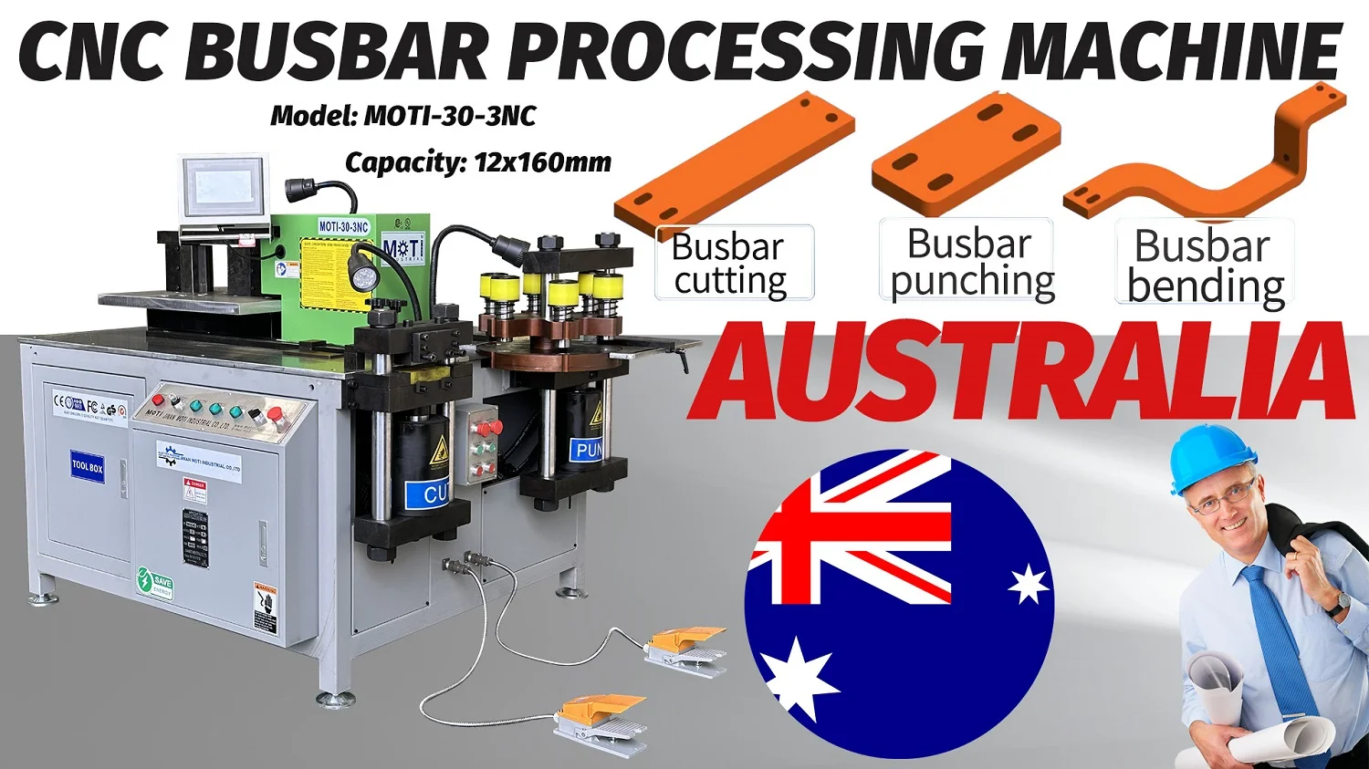 CNC Busbar Punching Cutting and Bending Machine MOTI-30-3NC To Australia_2025-07-28_1500.webp
