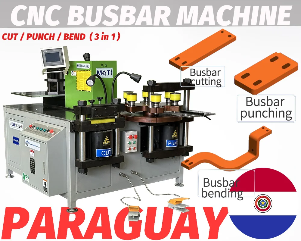 16x250mm CNC Hydraulic Busbar Processing Machine hot sales in Paraguay