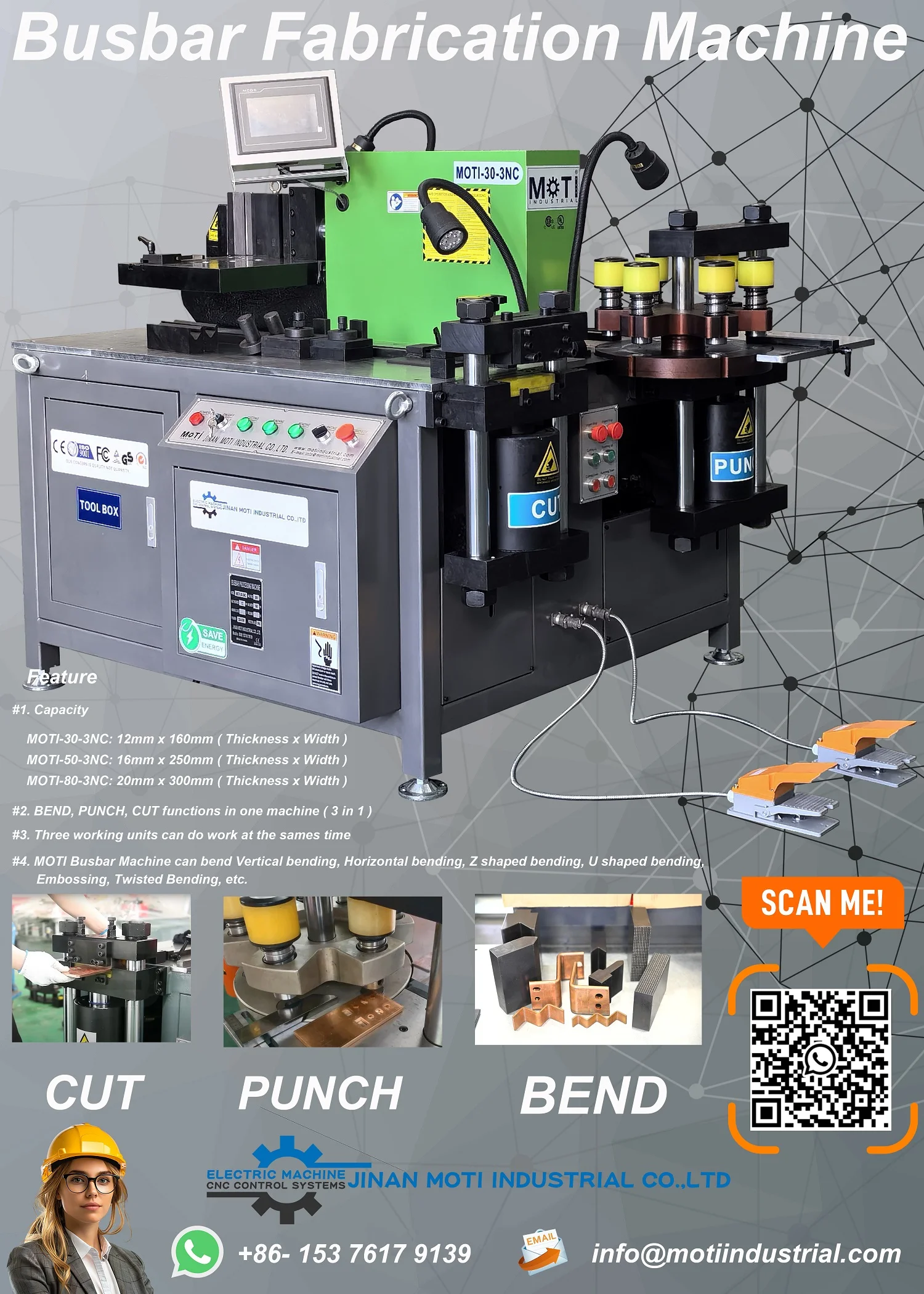 CNC Busbar Bending Machine MOTI-50-3NC to Paraguay_20250813_1300.webp