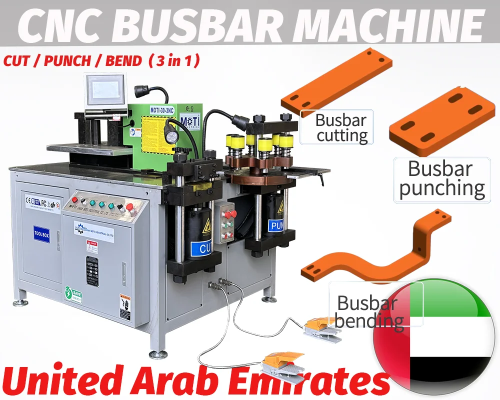 12x160mm CNC 3 in 1 Busbar Machine MOTI-30-3NC To United Arab Emirates