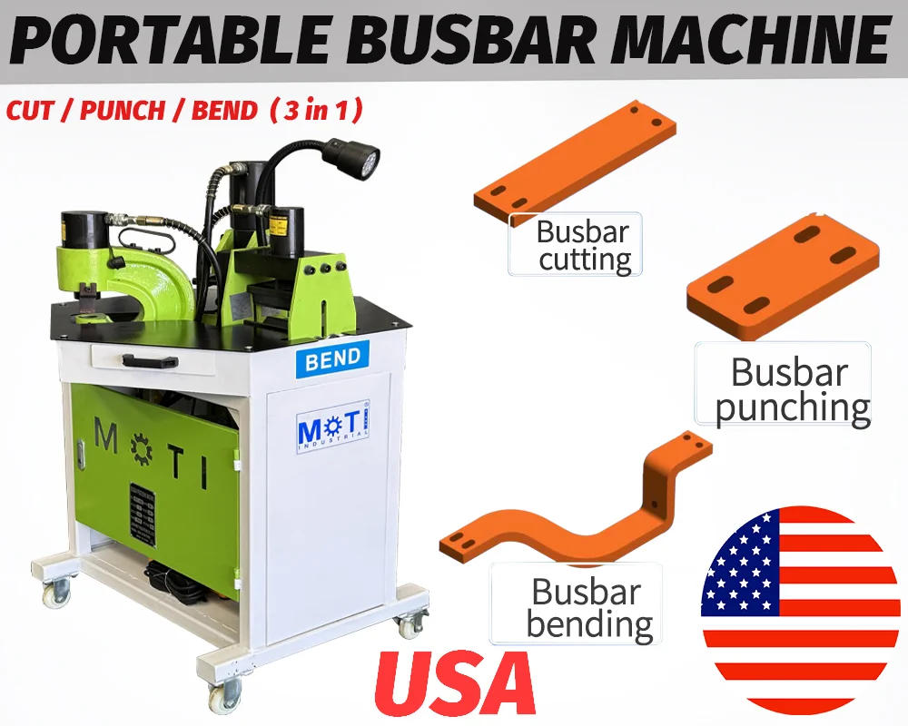 Portable Busbar Processing Machine MOTI-200B To USA