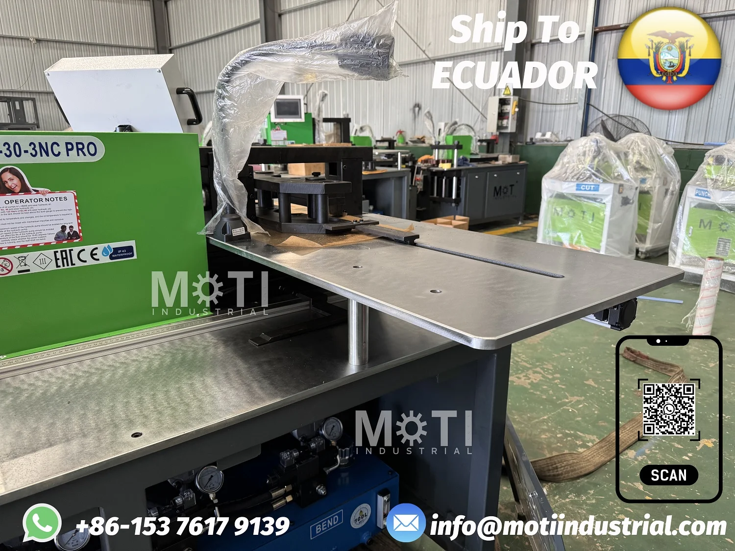 Automatic CNC Busbar Fabrication Machine MOTI-30-3NC PRO Ecuador 20251128_1500.webp