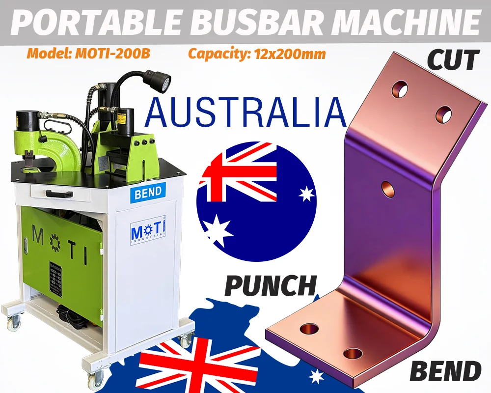 Portable Hydraulic Busbar Machine MOTI-200B To Australia