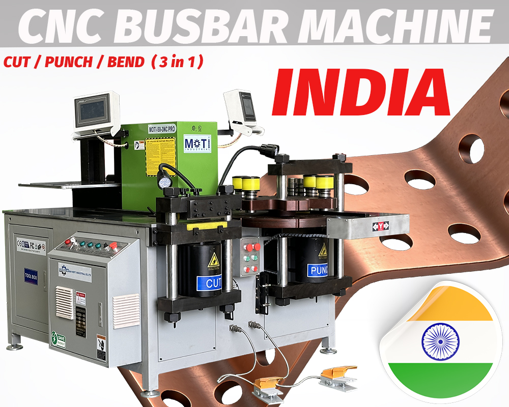 16x250mm CNC Busbar Processing Machine MOTI-50-3NC PRO To IN
