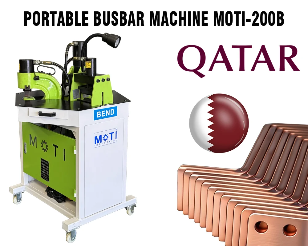 MOTI-200B Portable Busbar Processing Machine Shipped to Qata