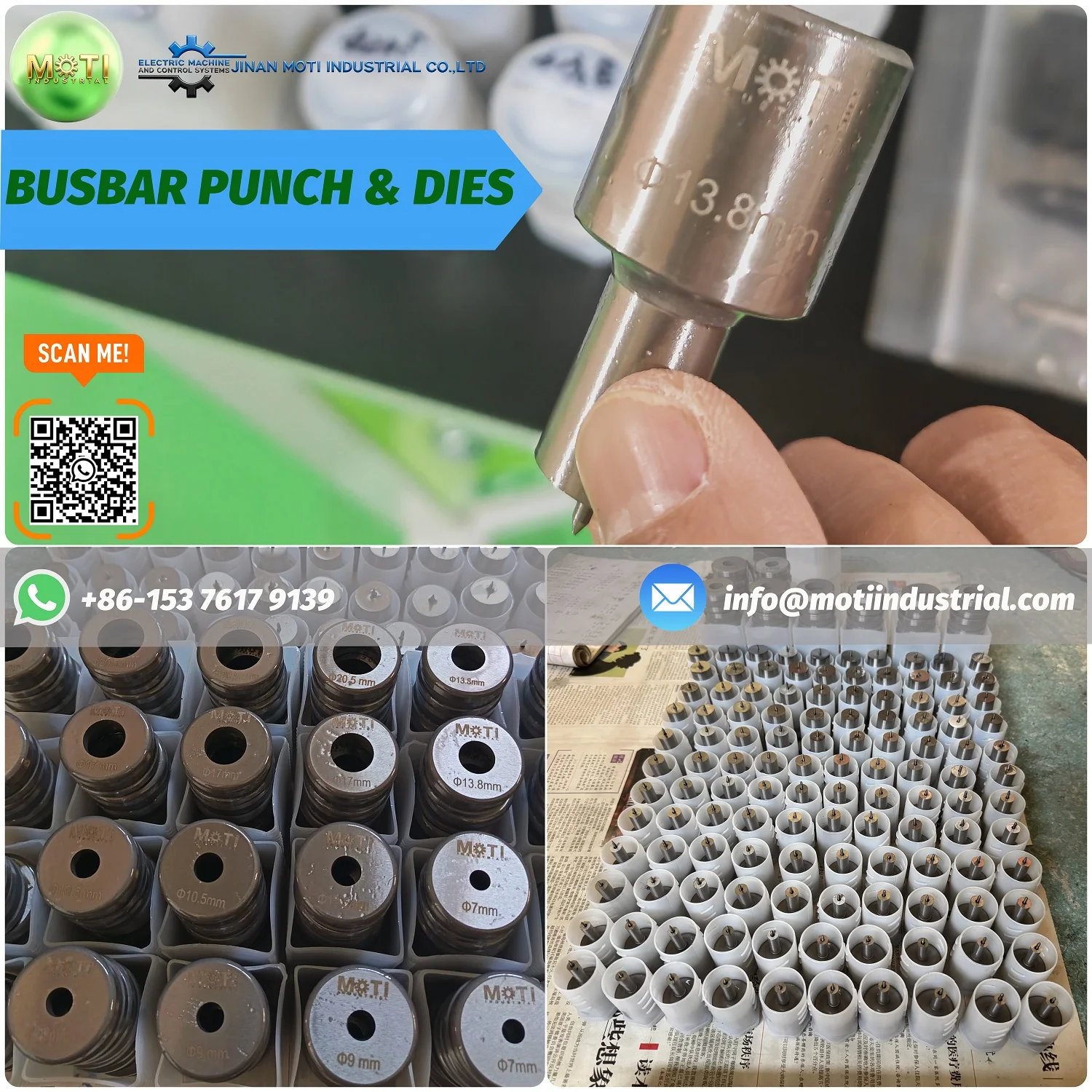 Busbar Punching Dies for Portable Busbar Machine MOTI-200B To Qatar 20260622.webp Busbar Punching Dies for Portable Busbar Machine MOTI-200B To Qatar 20260622.webp