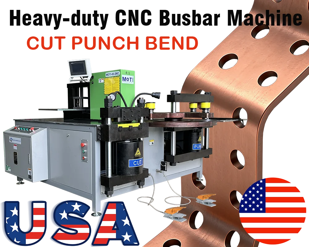 MOTI-80-3NC Heavy-Duty MOTI CNC Copper Busbar Machine Succes