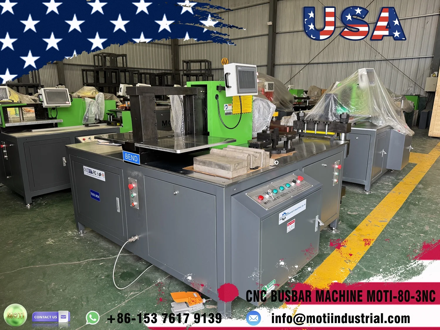 Heavy-duty CNC Busbar Processing Machine MOTI-80-3NC Ship To united states of america 20260705.webp Heavy-duty CNC Busbar Processing Machine MOTI-80-3NC Ship To united states of america