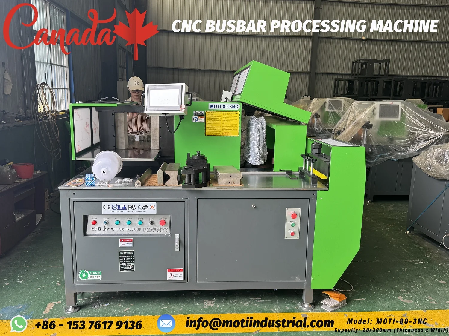 Heavy-duty 3 in 1 Busbar Machine MOTI-80-3NC To Canada 20260825-1500.webp