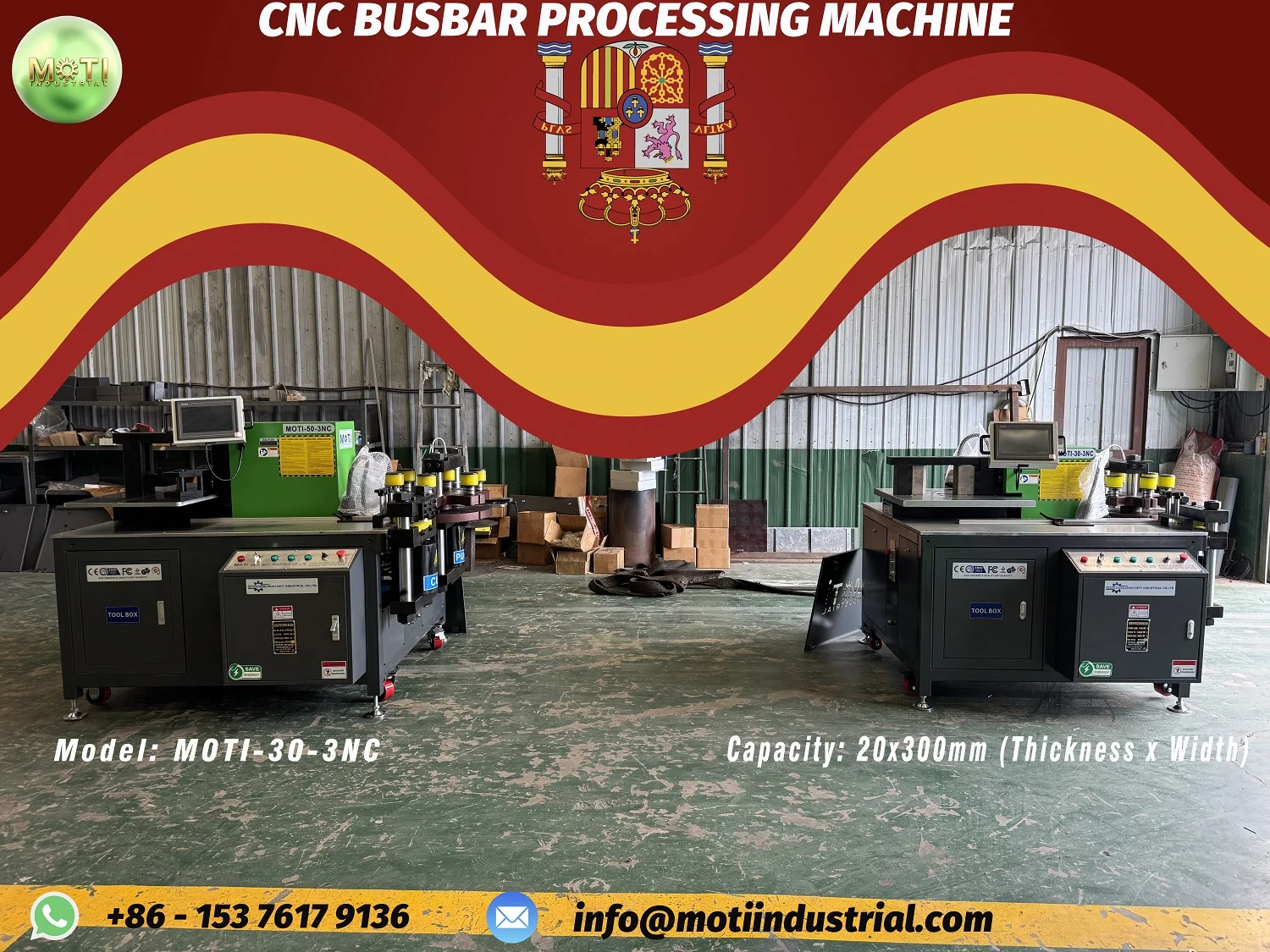 CNC Busbar Bending Machine MOTI-30-3NC In Spain 20260826.webp CNC Busbar Bending Machine MOTI-30-3NC In Spain 20260826.webp