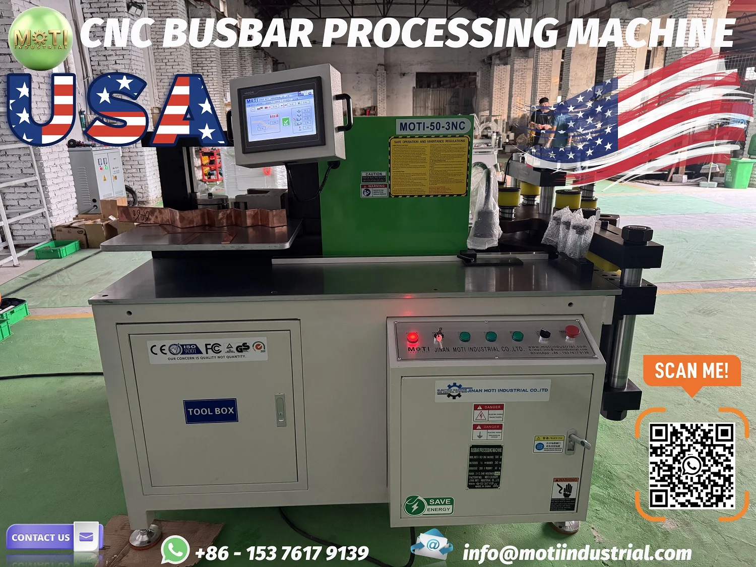 CNC Copper Busbar Machine MOTI-50-3NC In United State America 20260930.webp