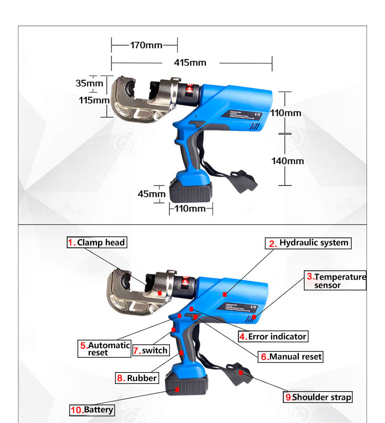 Powered cable crimping tool(图2)