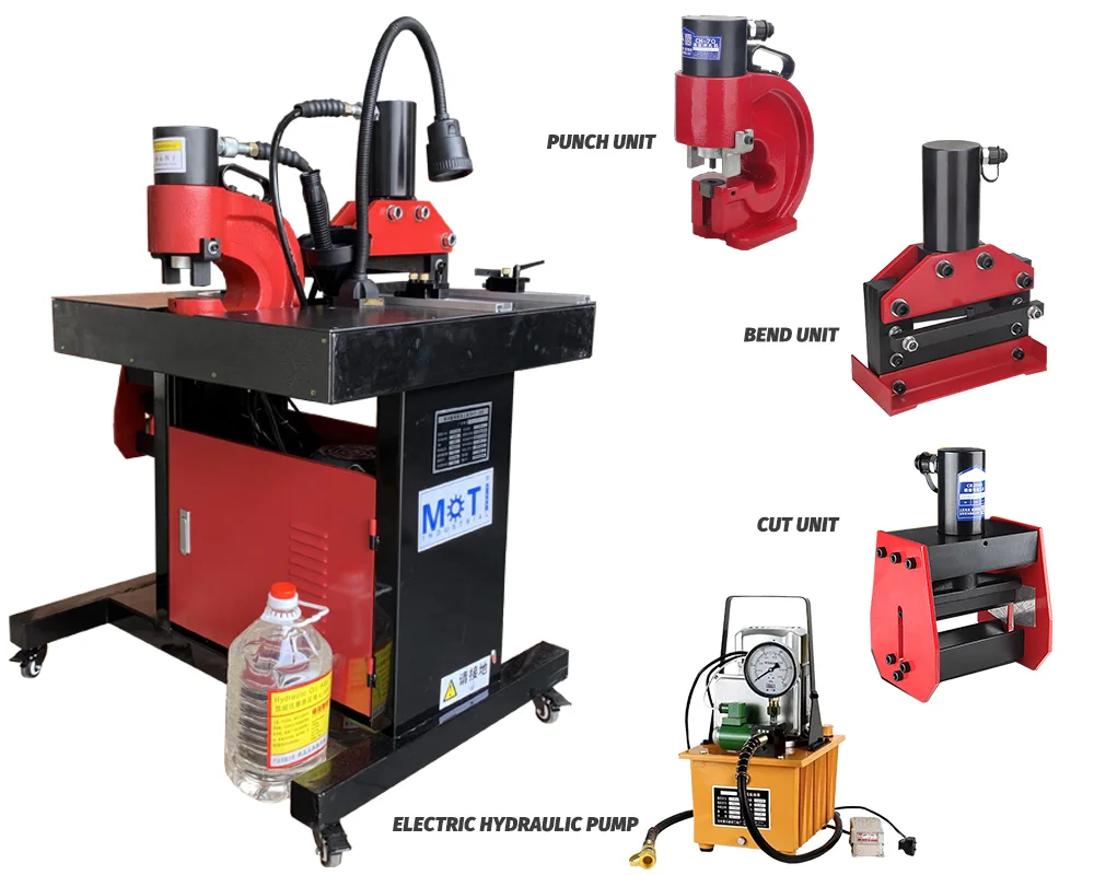  Máquina portátil de procesamiento de barras colectoras MOTI-200B