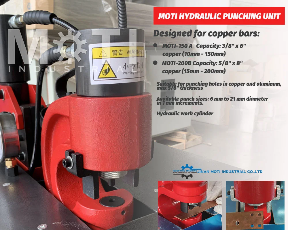  MOTI-200B Portable Busbar Punching Machine